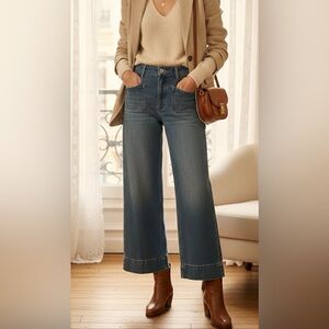 H&M Retro 70s Style Wide Leg Denim - NWT - Size 4